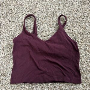 lululemon athletica Burgundy Crop Top